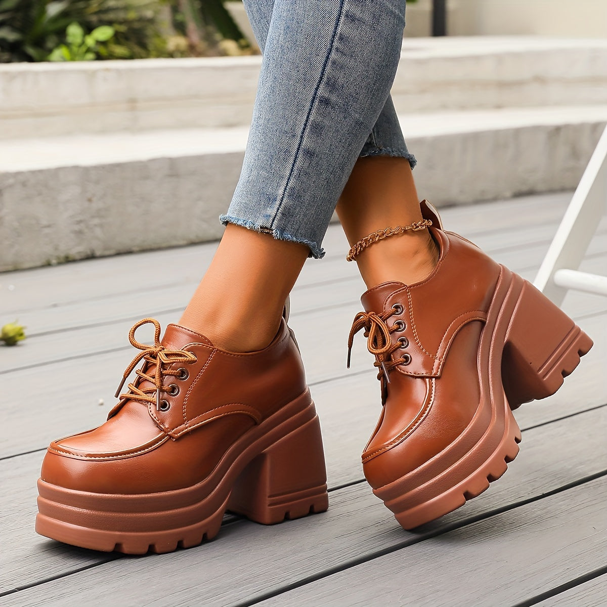 Naked Soles | Vive | Women's Platform Oxfords – Modern Lift