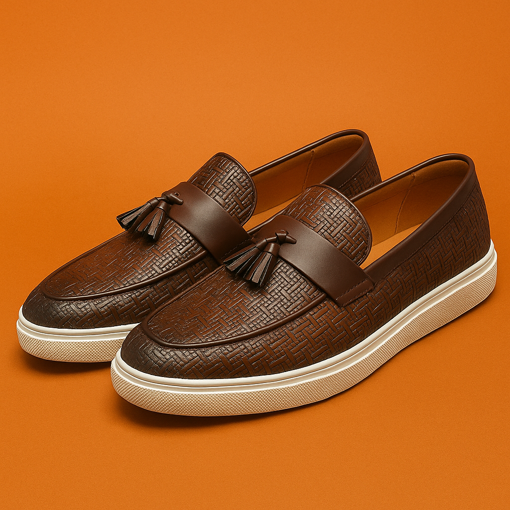 Naked Soles | Weavaro | Men's Woven Leather Loafers – Handcrafted Appeal